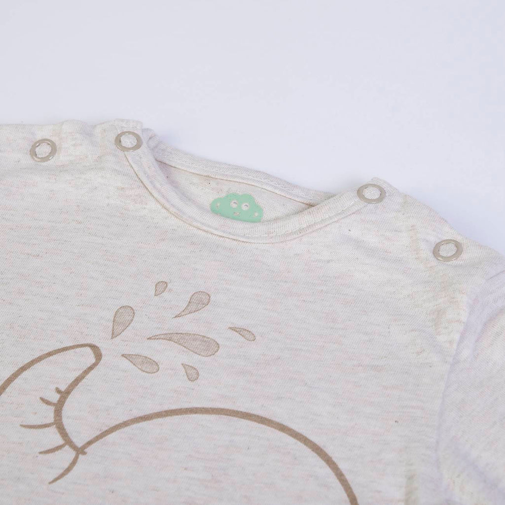 Babygrow em Algodão com Abertura nos Ombros
