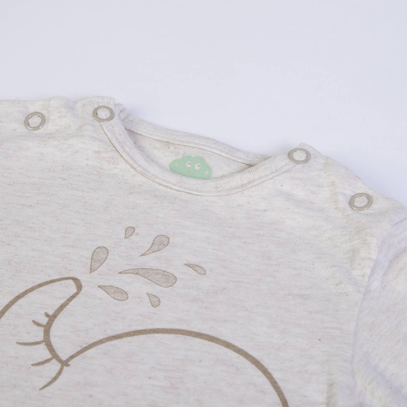 Babygrow em Algodão com Abertura nos Ombros