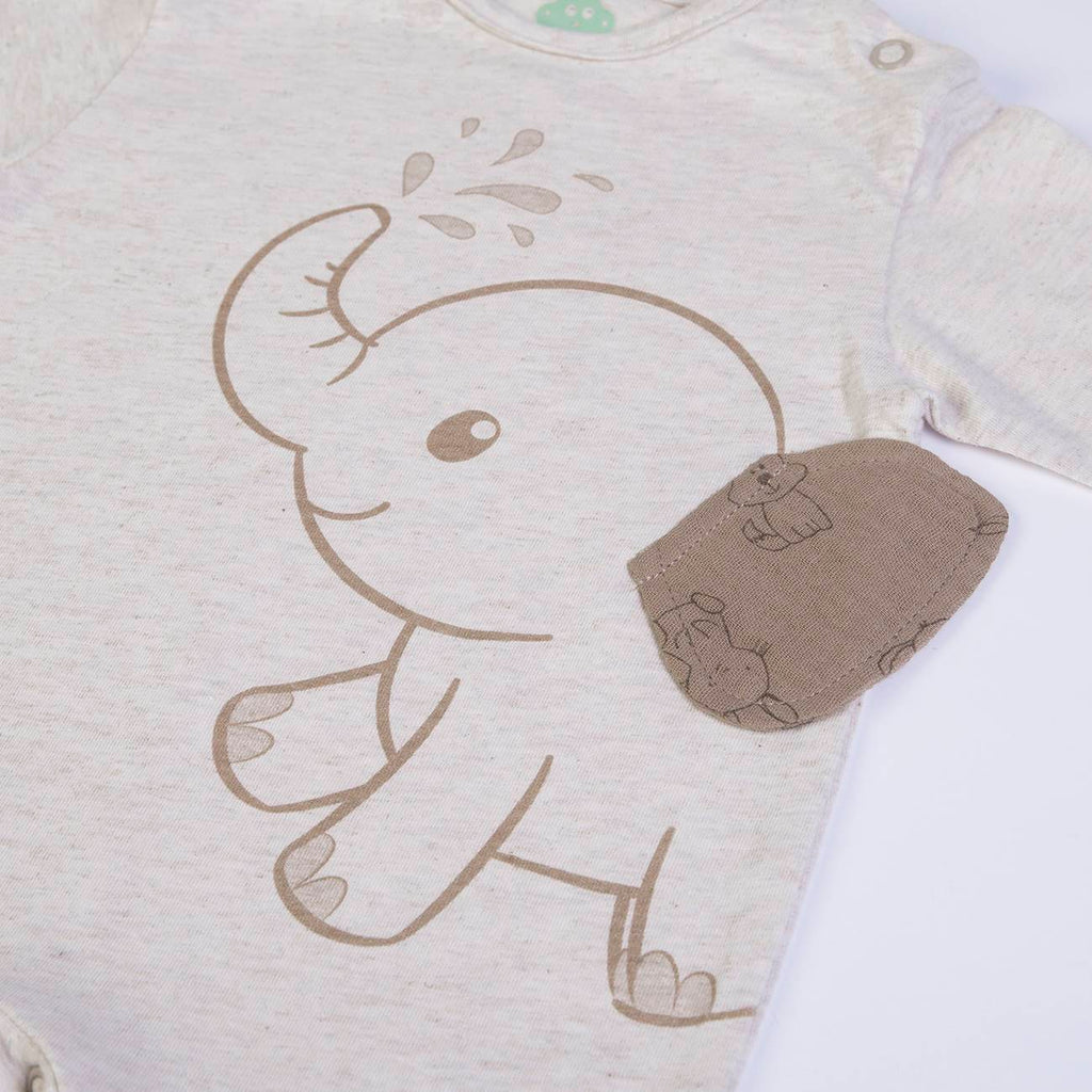Babygrow em Algodão com Abertura nos Ombros