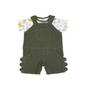 Conjunto Jardineira em Musselina + T-Shirt