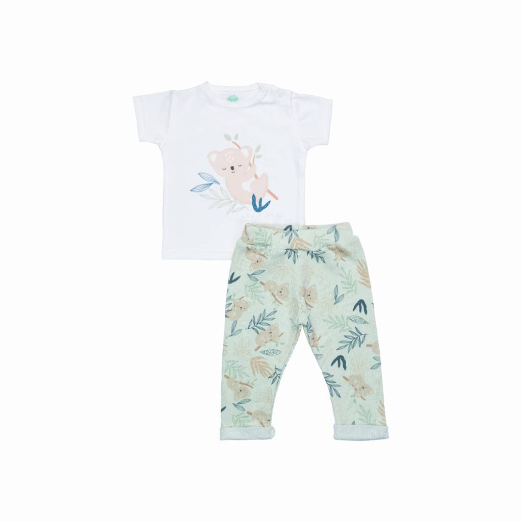 T-shirt + calças - orgânico