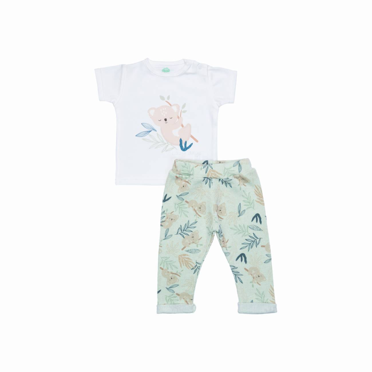 T-shirt + calças - orgânico