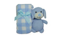 Presente manta e cão de peluche